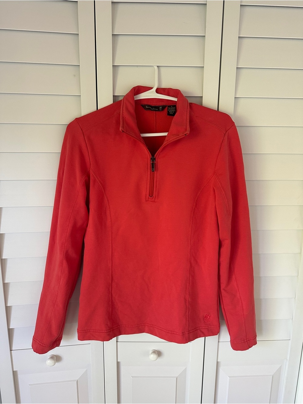 Tommy Bahama Red Half-Zip Sweater